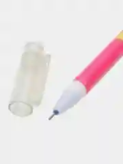 Желтый ручка гелевая пиши-стирай 0,5 мм с колпачком, синяя паста + чернила