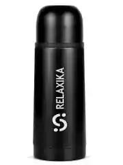 Черный термос Relaxika 101 (0,35 литра), оружейный черный, R101.350.2