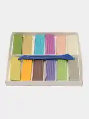 Пластилин Brauberg Kids, 106681, для лепки детский набор 12цв, пастель, в школу 180г, стек