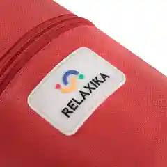 Серебряный термос для еды и супа с широким горлом Relaxika 1,2 литра в чехле, R301.1200.1P Релаксика