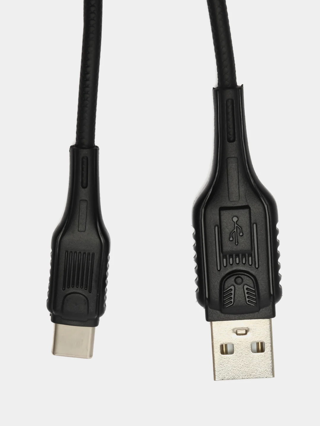 Черный кабель для быстрой зарядки и передачи данных 2м, Шнур Lightning / Type-C / Micro USB