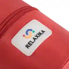 Серебряный термос для еды и супа с широким горлом Relaxika 0,5 литра в чехле, R301.500.1P Релаксика