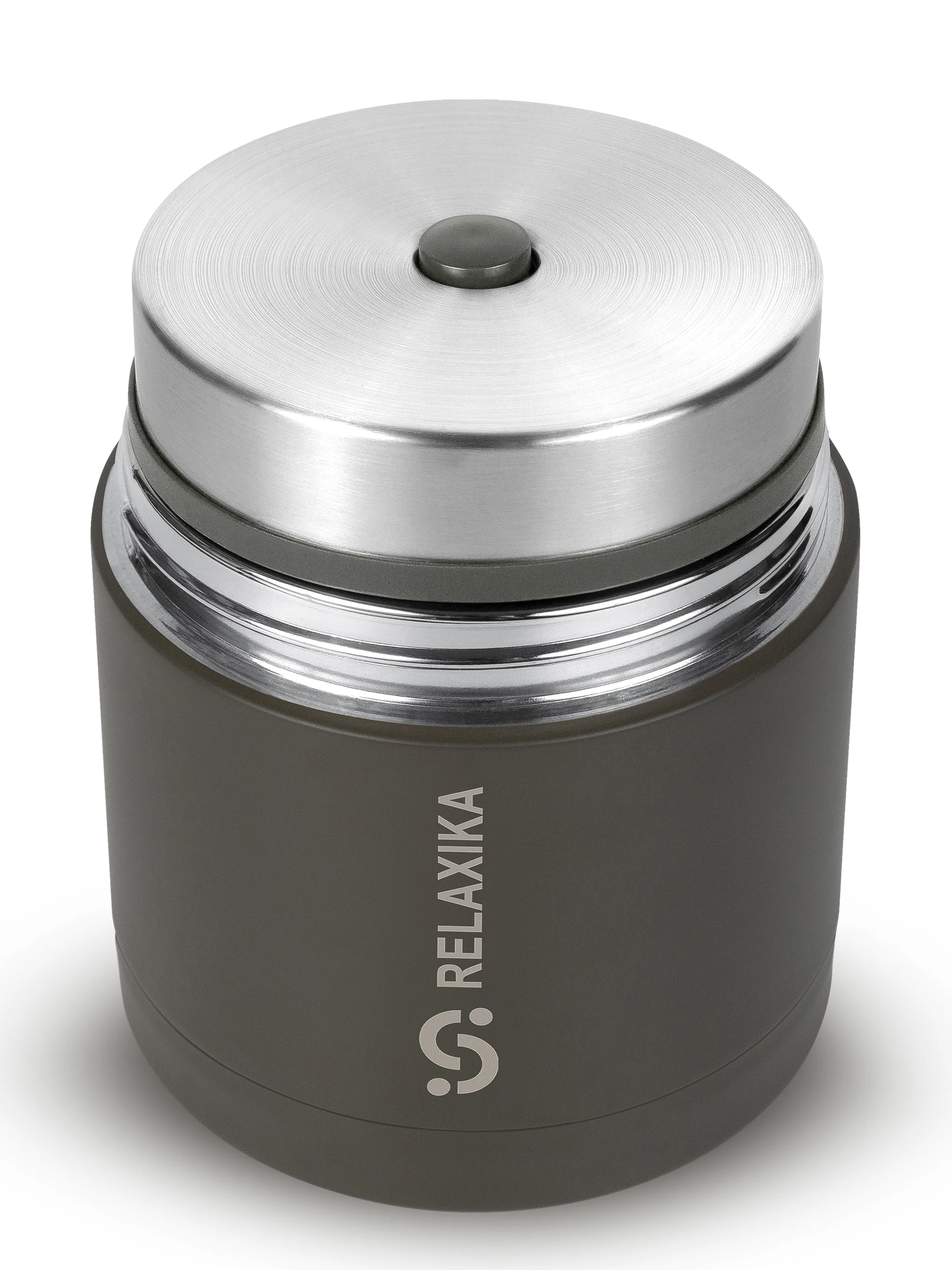 Хаки термос для еды и супа с широким горлом Relaxika 0,5 литра, хаки, R301.500.8 Релаксика