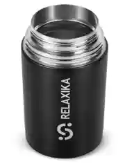 Черный термос для еды и супа с широким горлом Relaxika 1 литр, черный, R301.1000.2 Релаксика