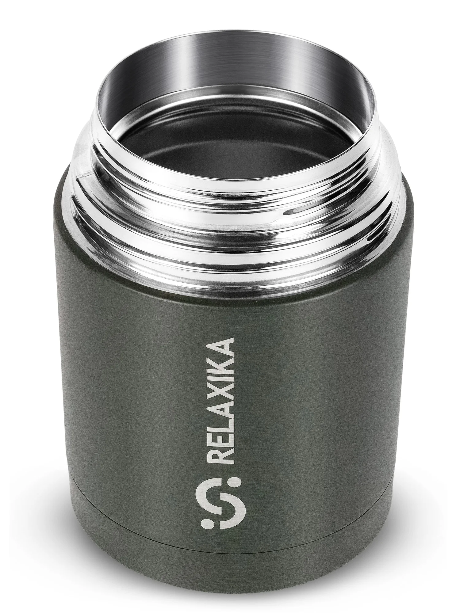 Хаки термос для еды и супа с широким горлом Relaxika 0,7 литра, хаки, R301.700.8 Релаксика