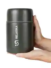 Хаки термос для еды и супа с широким горлом Relaxika 0,7 литра, хаки, R301.700.8 Релаксика