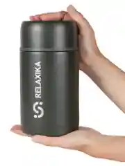 Хаки термос для еды и супа с широким горлом Relaxika 1 литр, хаки, R301.1000.8 Релаксика