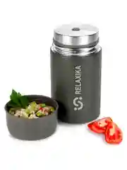 Хаки термос для еды и супа с широким горлом Relaxika 1 литр, хаки, R301.1000.8 Релаксика