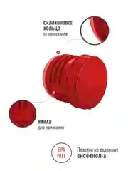 Красный пробка без кнопки для термосов Relaxika 101 серии (от 0,75 л.) и серии 102, R.STPR.01