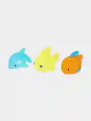 Игрушки для ванной Капитошка "Рыбки", 3 штуки