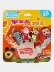 Пальчиковый театр для ванны Капитошка "Маша и медведь", 5 игрушек