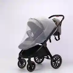 Черный коляска 2в1 Voagax Tegra экокожа