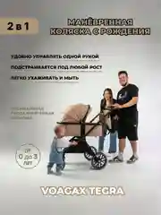 Коляска 2в1 Voagax Tegra экокожа