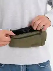 Зеленый сумка поясная спортивная