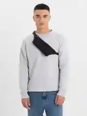 Черный сумка поясная спортивная