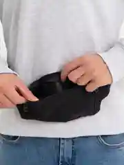 Черный сумка поясная спортивная