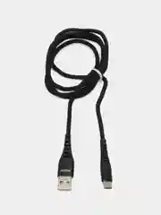 Черный кабель для быстрой зарядки и передачи данных 1м, Шнур Lightning / Type-C / Micro USB