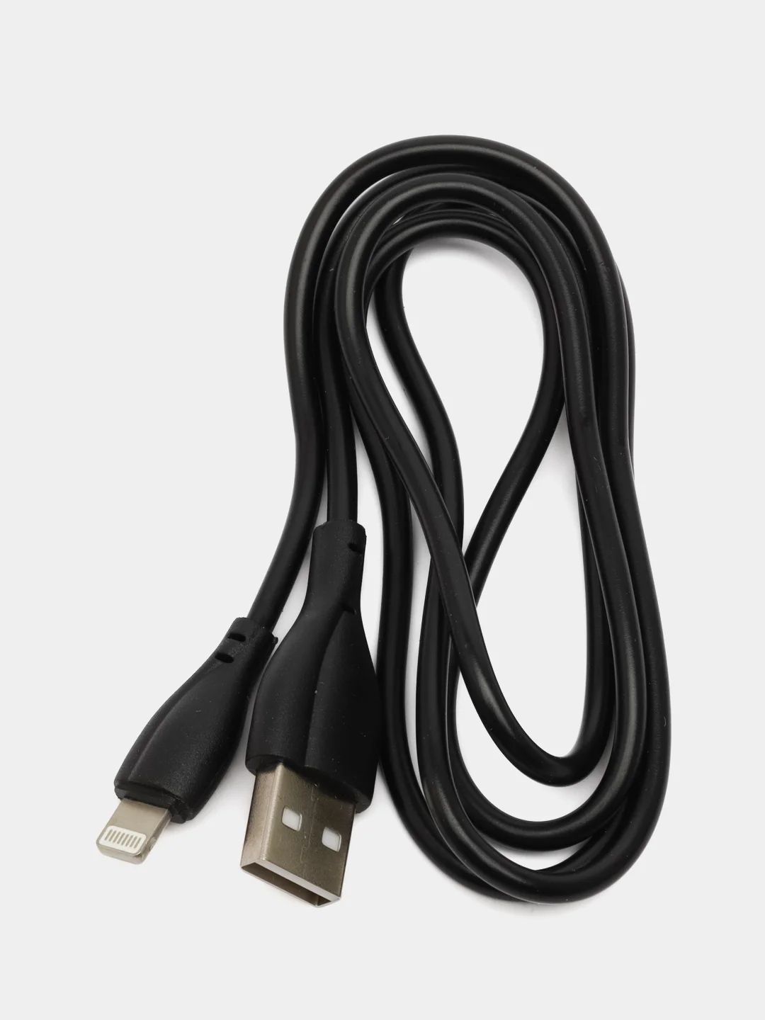 Угольный кабель для быстрой зарядки и передачи данных 1м, Шнур Lightning / Type-C / Micro USB