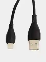 Угольный кабель для быстрой зарядки и передачи данных 1м, Шнур Lightning / Type-C / Micro USB