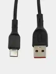 Хром кабель для быстрой зарядки и передачи данных 1м, Шнур Lightning / Type-C / Micro USB