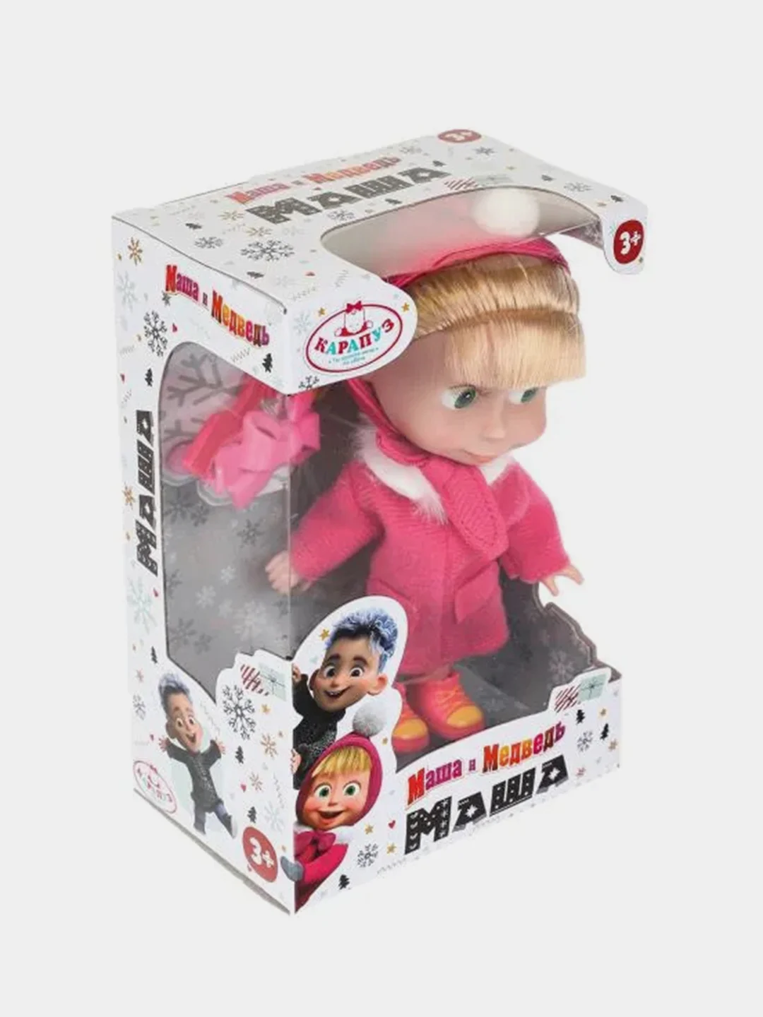 Кукла Карапуз "Маша и Медведь", 15 см