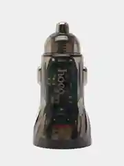 Черный автомобильное зарядное устройство Hoco Z47A Transparent 1xUSB, 1xUSB-C, 3А, PD30W, QC3.0