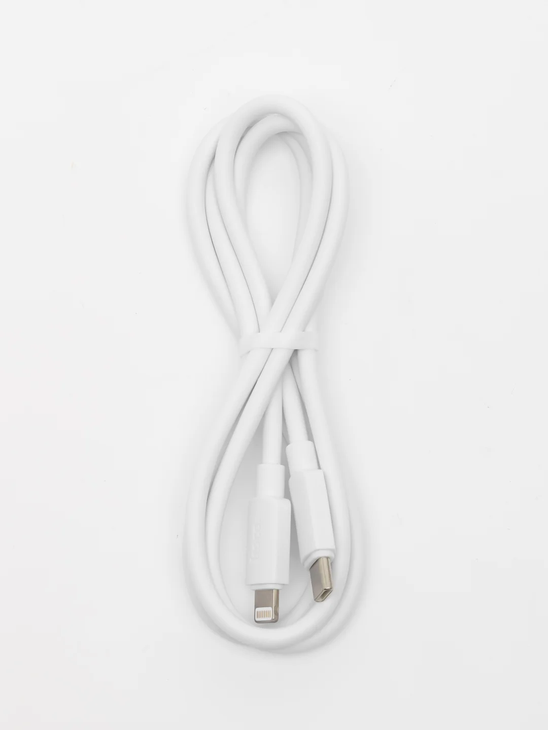 Белый кабель для зарядки Hoco X96 Hyper Lightning 8-pin - USB-C, 2.4А, PD20W, PVC (Apple)
