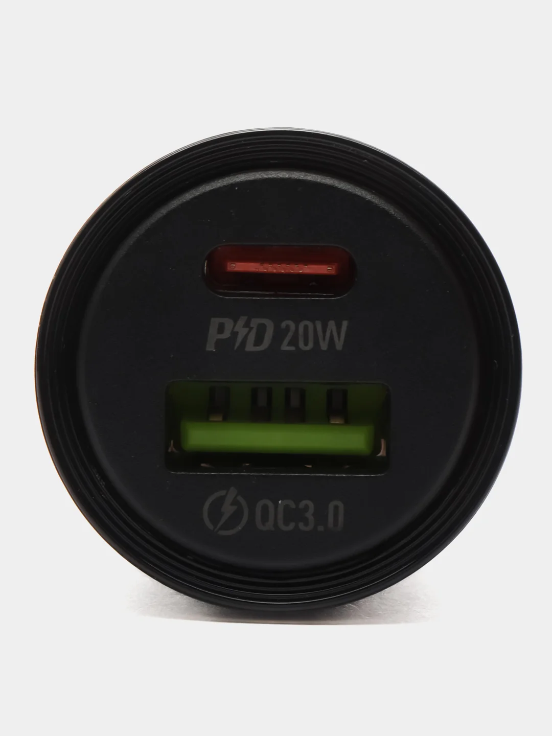 Черный автомобильное зарядное устройство HOCO Z52 Spacious 1xUSB, 1xUSB-C, 3А, 38W, PD20W, QC3.0