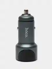 Серый автомобильное зарядное устройство Hoco Z42 Light Road 1xUSB, 1xUSB-C, 3А, PD20W, QC3.0,LED