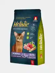 Сухой корм для взрослых кошек Зоогурман Holistic, утка с яблоком и рисом, 1,5 кг