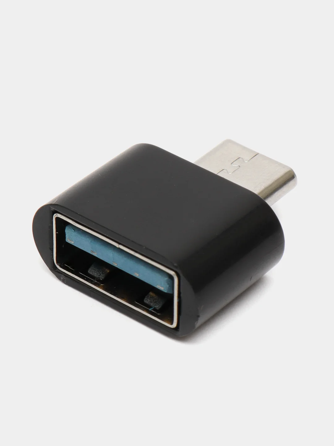 Черный otg-переходник Type-C на USB