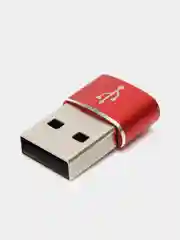 Красный переходник Type C 3.0 на USB 3.0 адаптер otg