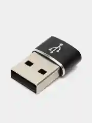 Черный переходник Type C 3.0 на USB 3.0 адаптер otg