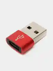 Красный переходник Type C 3.0 на USB 3.0 адаптер otg