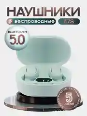 Бирюзовый наушники беспроводные E7S Bluetooth с шумоподавлением