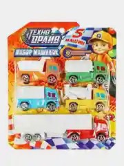 Игрушка Технодрайв "Набор машинок", 5 штук