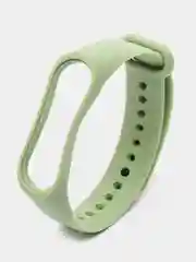 Зеленый силиконовый ремешок для Xiaomi Mi Band 5/6/7 ксяоми ми бэнд