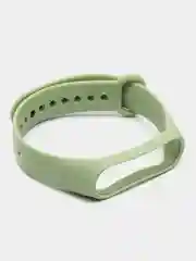 Зеленый силиконовый ремешок для Xiaomi Mi Band 5/6/7 ксяоми ми бэнд