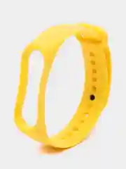 Желтый силиконовый ремешок для Xiaomi Mi Band 5/6/7 ксяоми ми бэнд