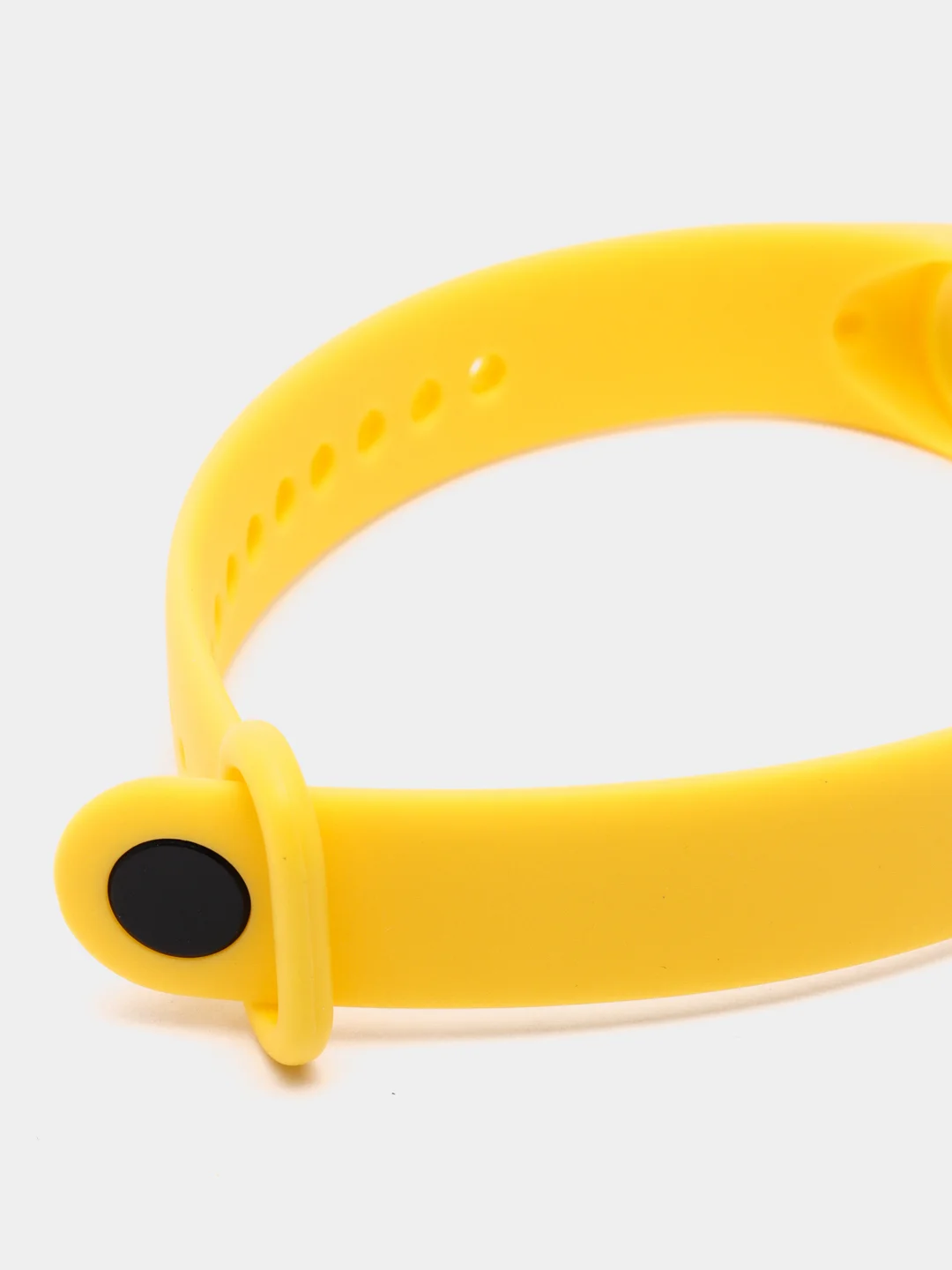 Желтый силиконовый ремешок для Xiaomi Mi Band 5/6/7 ксяоми ми бэнд