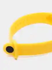 Желтый силиконовый ремешок для Xiaomi Mi Band 5/6/7 ксяоми ми бэнд