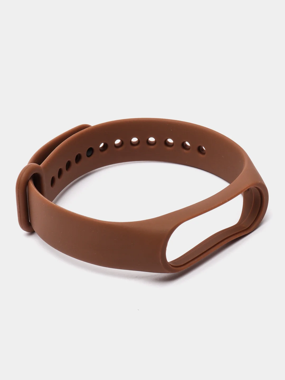 Коричневый силиконовый ремешок для Xiaomi Mi Band 5/6/7 ксяоми ми бэнд