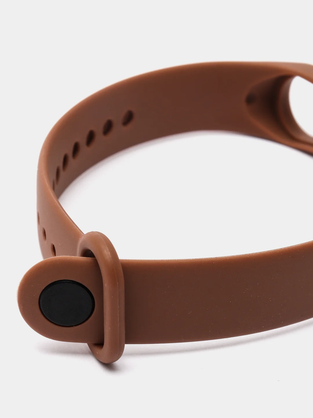 Коричневый силиконовый ремешок для Xiaomi Mi Band 5/6/7 ксяоми ми бэнд