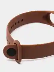 Коричневый силиконовый ремешок для Xiaomi Mi Band 5/6/7 ксяоми ми бэнд