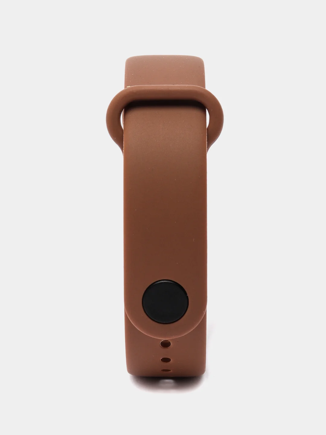 Коричневый силиконовый ремешок для Xiaomi Mi Band 5/6/7 ксяоми ми бэнд