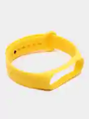 Желтый силиконовый ремешок для Xiaomi Mi Band 5/6/7 ксяоми ми бэнд
