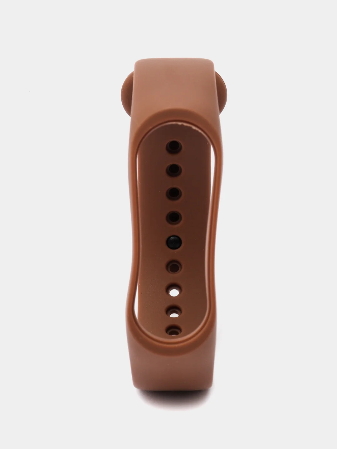 Коричневый силиконовый ремешок для Xiaomi Mi Band 5/6/7 ксяоми ми бэнд