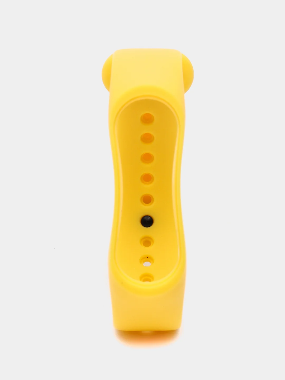 Желтый силиконовый ремешок для Xiaomi Mi Band 5/6/7 ксяоми ми бэнд