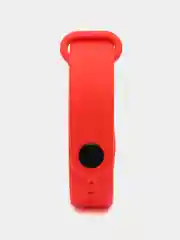 Красный силиконовый ремешок для Xiaomi Mi Band 5/6/7 ксяоми ми бэнд