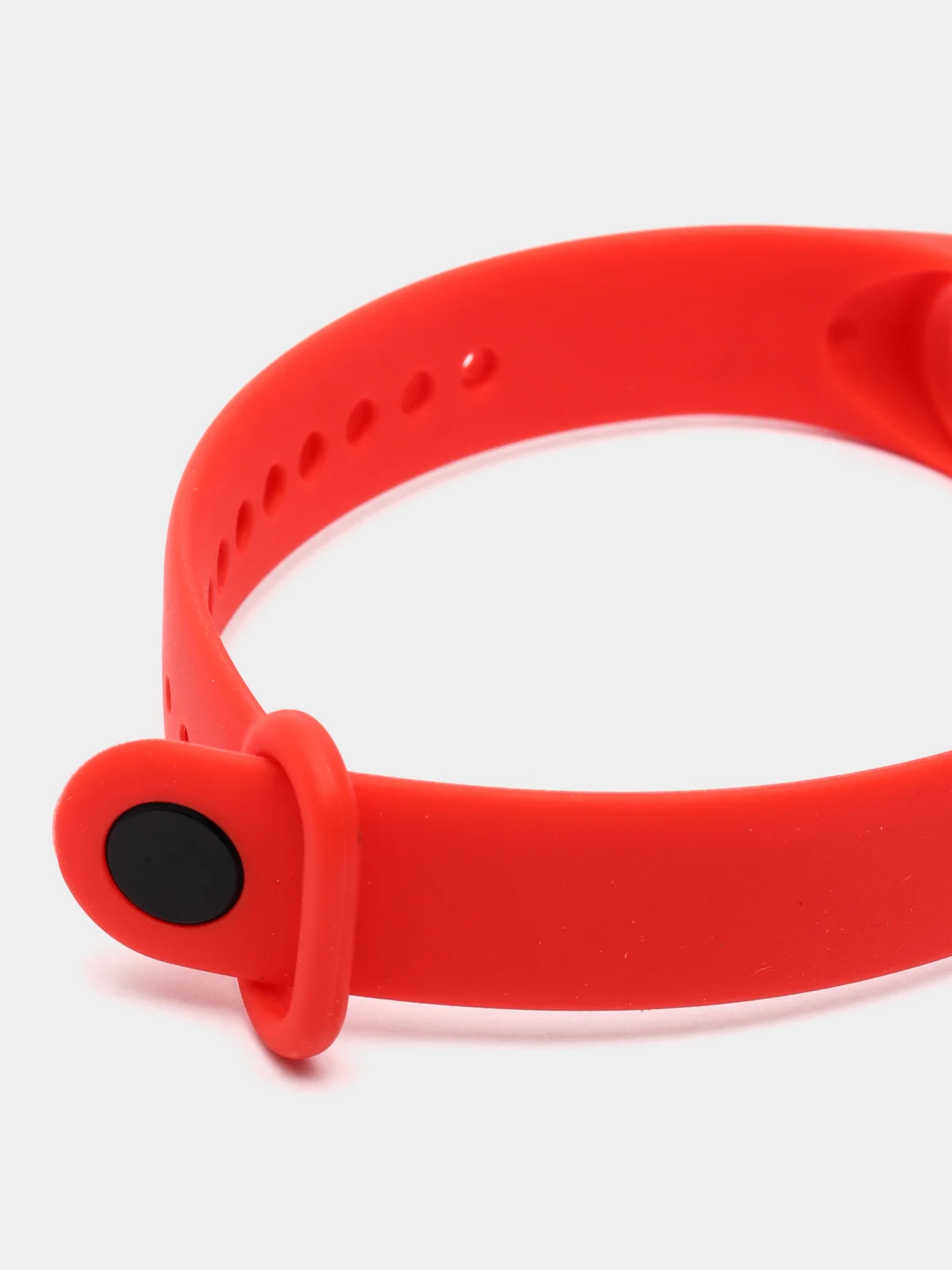 Красный силиконовый ремешок для Xiaomi Mi Band 5/6/7 ксяоми ми бэнд
